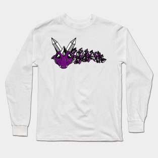 Asexual Pride Fidget Crystal Dragon Long Sleeve T-Shirt